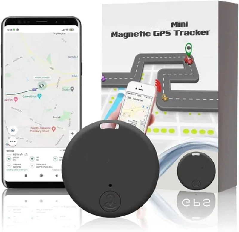 GPS Tracker met Magnetische Bevestiging | Realtime Tracking via App | Voertuigen en Waardevolle Spullen Volgen | Langdurige Accuduur | Sansoti