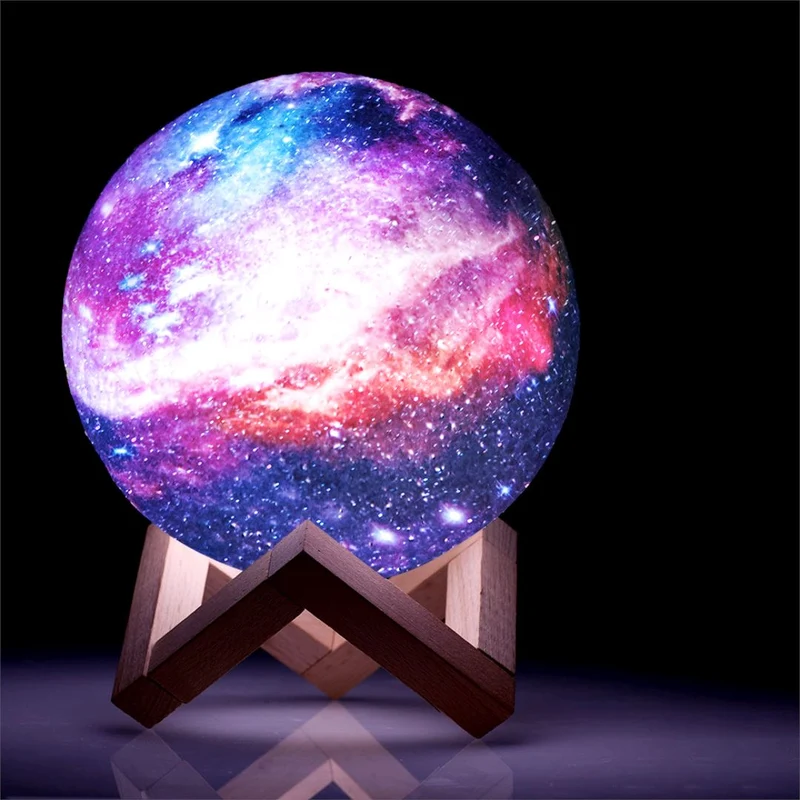 3D Maanlamp met Afstandsbediening 16 Kleuren LED Nachtlampje Oplaadbaar USB Sfeerlicht voor Slaapkamer Decoratie | Sansoti