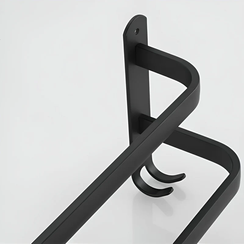 Handdoekenrek Wandmontage Aluminium 2 of 3 Stangen Badkamer Ruimtebesparend Design Handdoekhouder Modern | Sansoti