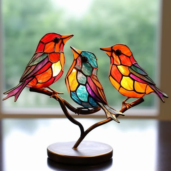 Metalen Vogelsculptuur Decoratief Ornament voor Woonkamer Interieur Wandplank Siertafel met Elegant Design | Sansoti