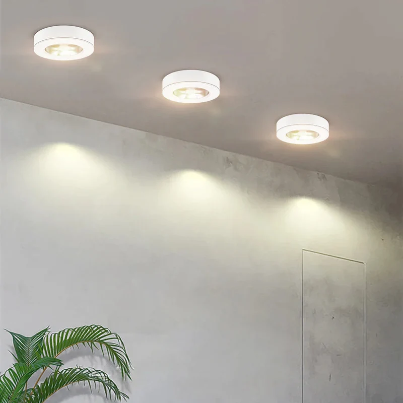 Inbouwspot Plafond Ultra Plat 1.8cm LED Aluminium Rond Design Opbouw Verlichting voor Woonkamer en Keuken | Sansoti