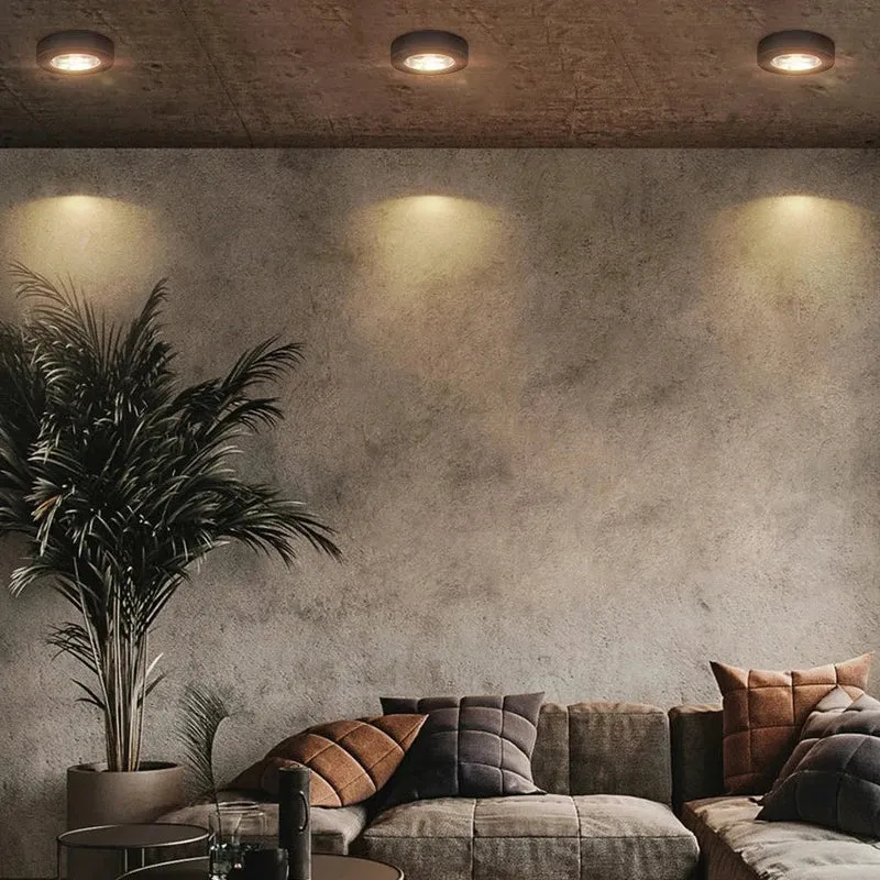 Inbouwspot Plafond Ultra Plat 1.8cm LED Aluminium Rond Design Opbouw Verlichting voor Woonkamer en Keuken | Sansoti