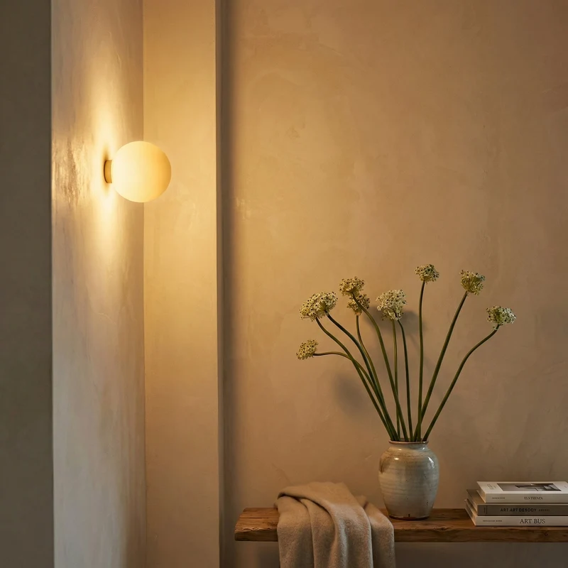 Ronde Wandlamp met LED Verlichting Ø12-20cm Geïntegreerde Lichtbron Hal Slaapkamer Badkamer Modern Design | Sansoti