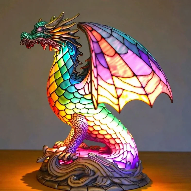 Sfeervolle Dierenlamp LED Tafellamp Metaal Resin 15cm Slaapkamer Woonkamer Decoratieve Nachtlamp op Batterijen | Sansoti
