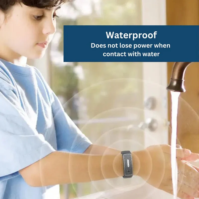 Anti-Muggen Armband Ultrasonisch Afweersysteem Oplaadbaar Waterdicht Verstelbaar Outdoor Camping Wandelen | Sansoti