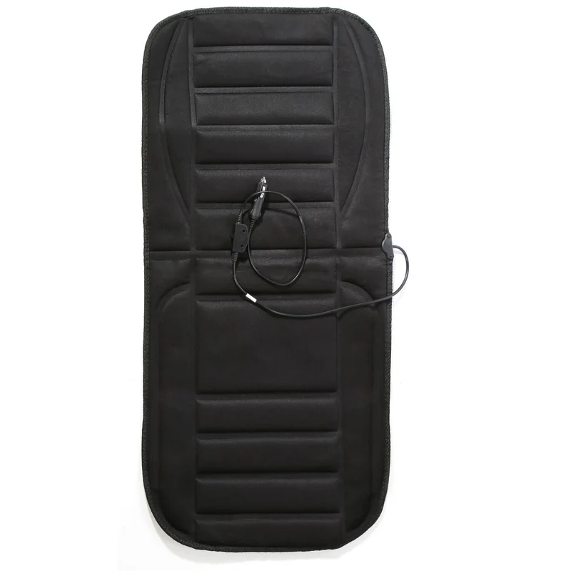 Verwarmde Autostoelhoes Zwart Universeel Volledige Bedekking 12V 45W Comfortabel Warm Winterrijden Auto | Sansoti