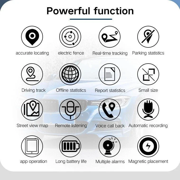 Compacte Magnetische GPS Tracker 4G Real-Time Volgsysteem Voertuig Huisdier Bagage Locatiebewaking Waterdicht | Sansoti
