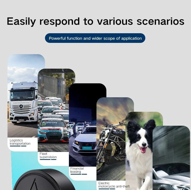 Compacte Magnetische GPS Tracker 4G Real-Time Volgsysteem Voertuig Huisdier Bagage Locatiebewaking Waterdicht | Sansoti