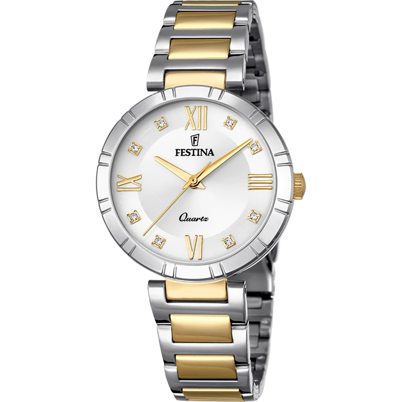 Festina Mademoiselle F16937/A Damenuhr Silber • Mineralglas • Edelstahlarmband