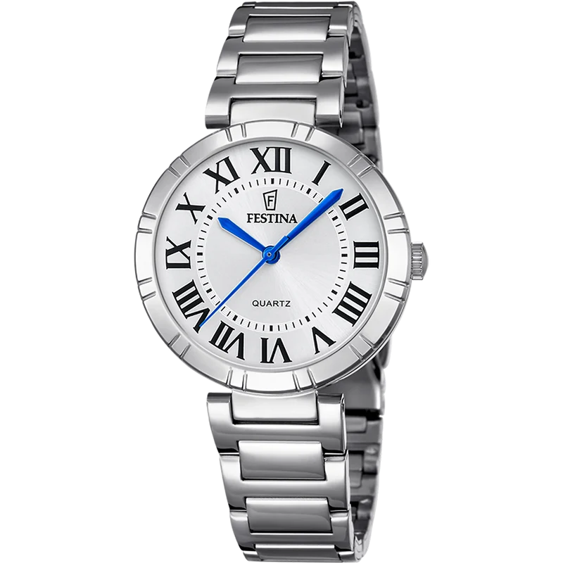 Festina Mademoiselle F16936/3 Damenuhr Silberfarben • Mineralglas • Edelstahlarmband
