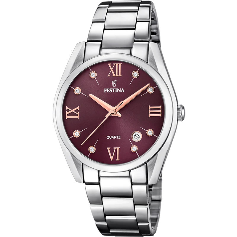 Festina Boyfriend Collection F16790/E Damenuhr Lila • Quarzwerk Miyota • Mineralglas