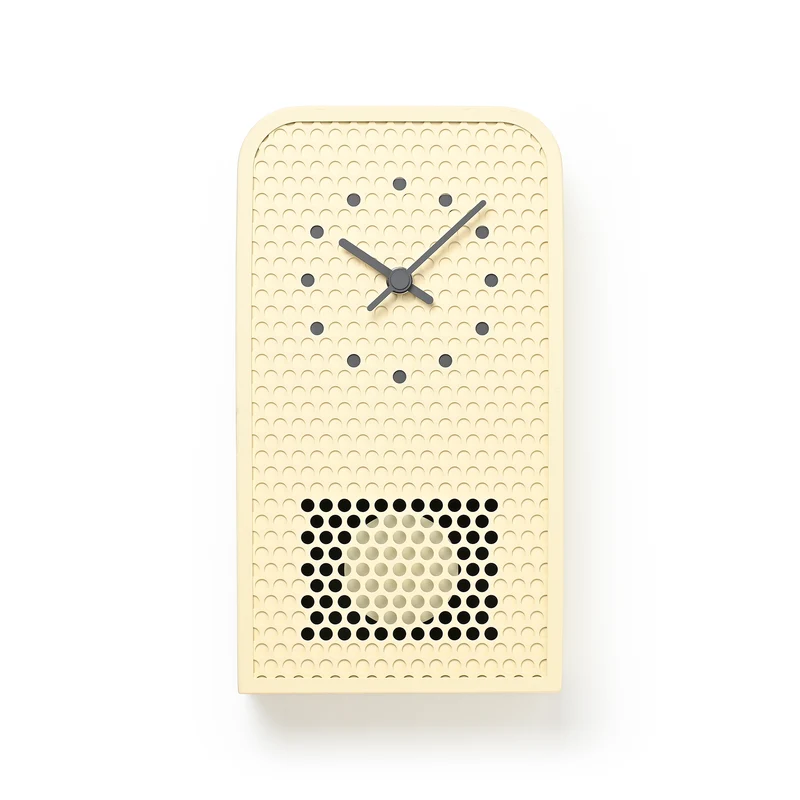 Lemnos MOOV RF25-05-IV Wanduhr Creme • Pendeluhr • Japanisches Design
