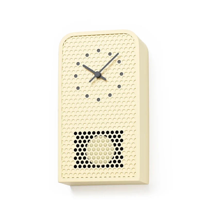 Lemnos MOOV RF25-05-IV Wanduhr Creme • Pendeluhr • Japanisches Design