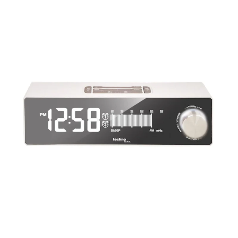 Radiowecker - Technoline WT 483 - 12/24 Stunden Zeitanzeige - Snooze - Sleeptimer - Dimmerfunktion
