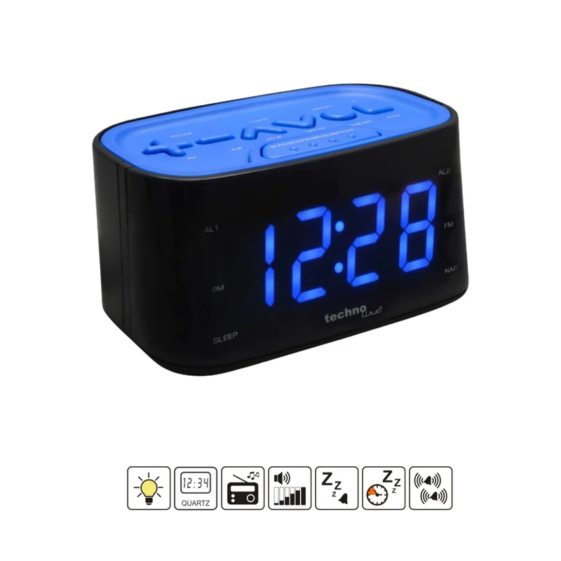 TECHNOLINE WT 465 Radiowecker schwarz-blau