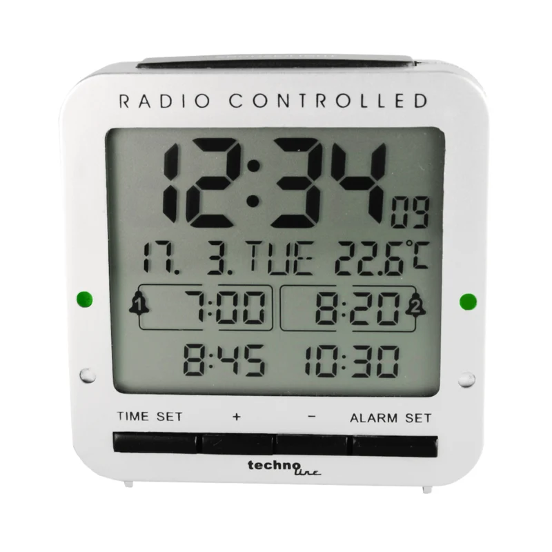 Funkwecker - Datums- und Wochentagsanzeige - Temperatur - Technoline WT 245