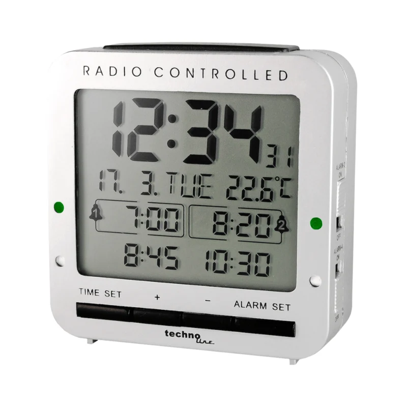 Funkwecker - Datums- und Wochentagsanzeige - Temperatur - Technoline WT 245
