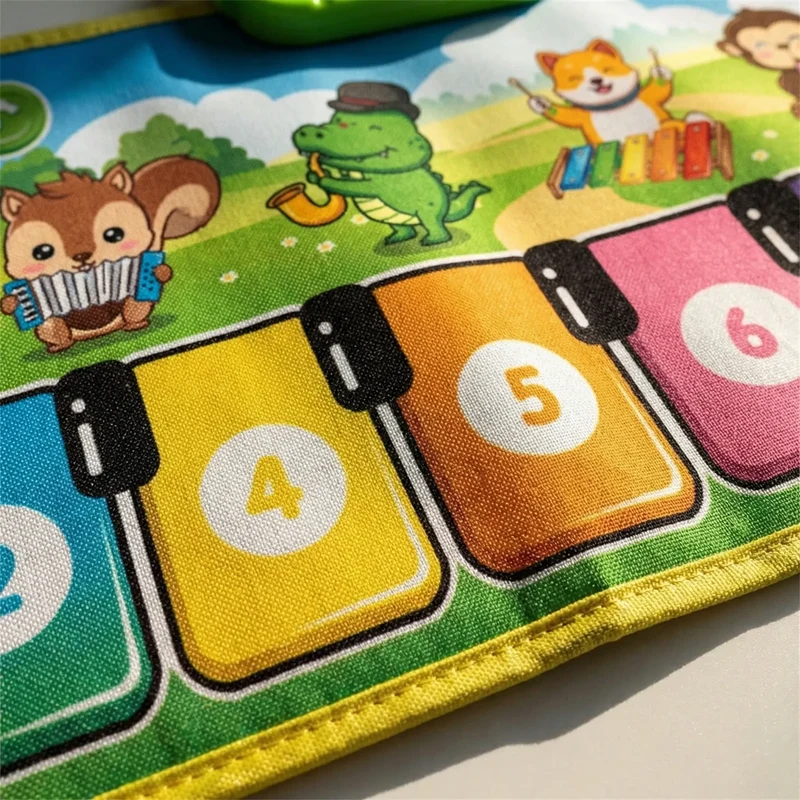 Interactieve Muziekmat voor Kinderen 110x36cm Bewegingsspel Dansvloer Educatief Speelkleed Muziekinstrument | Sansoti