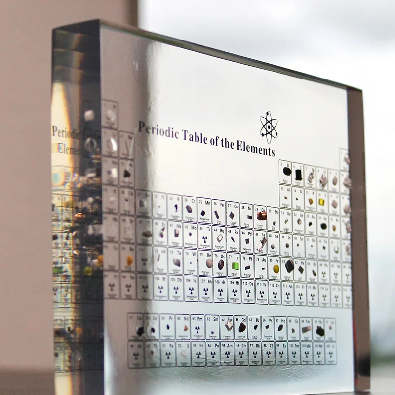 Periodiek Systeem Display met LED Verlichting Educatieve Tafeldecoratie Wetenschappelijke Presentatie Chemie | Sansoti