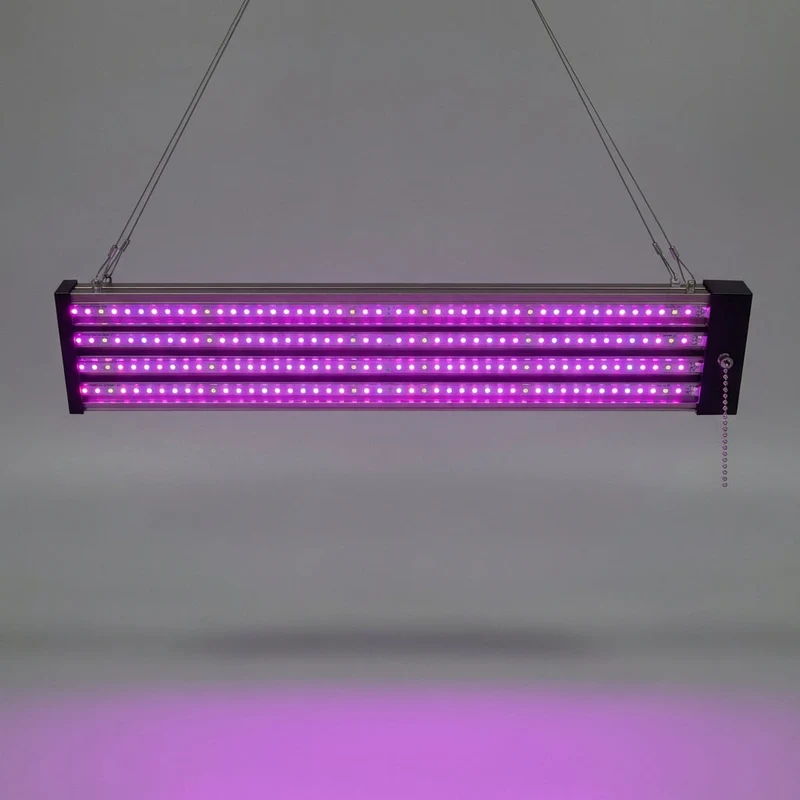 LED Groeilamp Volspectrum met Trekschakelaar voor Kamerplanten Kruiden en Groenten 30-100cm 120-384 LEDs | Sansoti