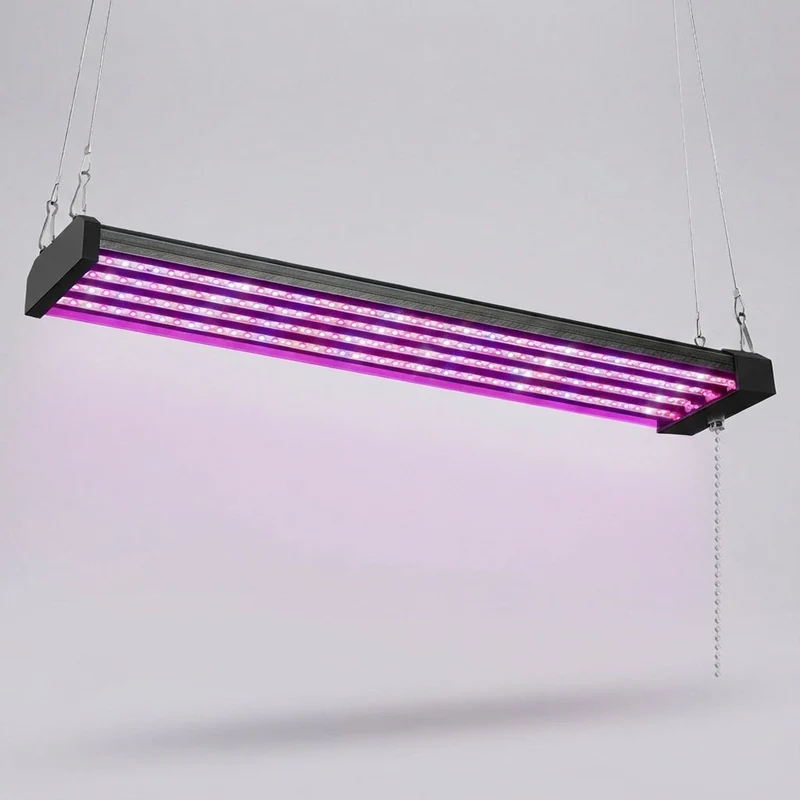 LED Groeilamp Volspectrum met Trekschakelaar voor Kamerplanten Kruiden en Groenten 30-100cm 120-384 LEDs | Sansoti