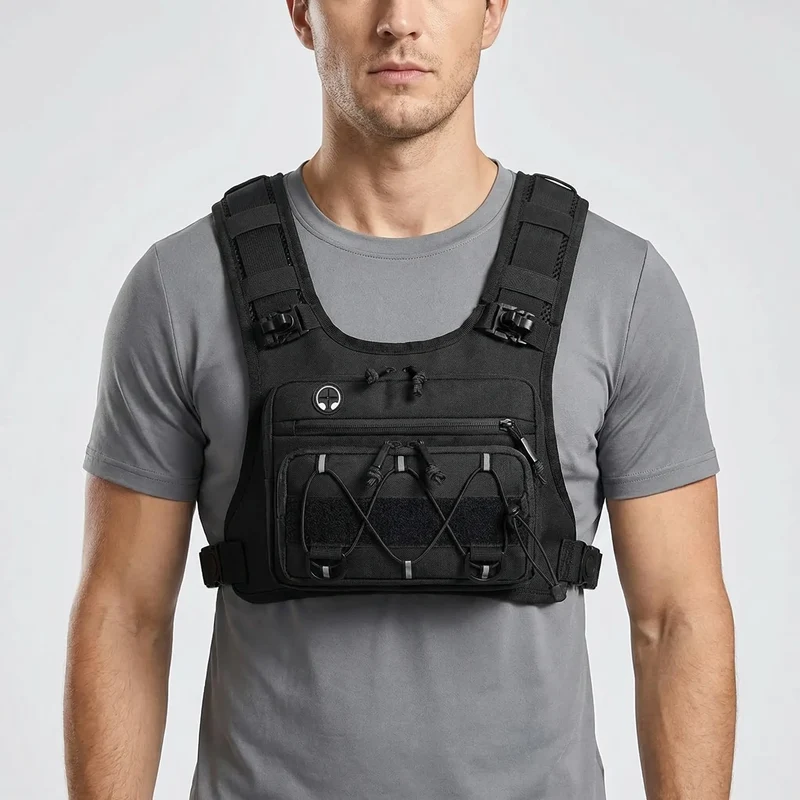 Hardloopvest met Opbergvakken voor Telefoon Sleutels Drinkfles Verstelbare Sporttas Running Hydration Vest | Sansoti