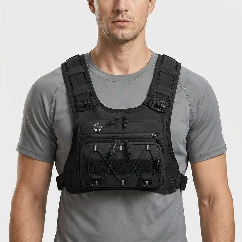 Hardloopvest met Opbergvakken voor Telefoon Sleutels Drinkfles Verstelbare Sporttas Running Hydration Vest | Sansoti