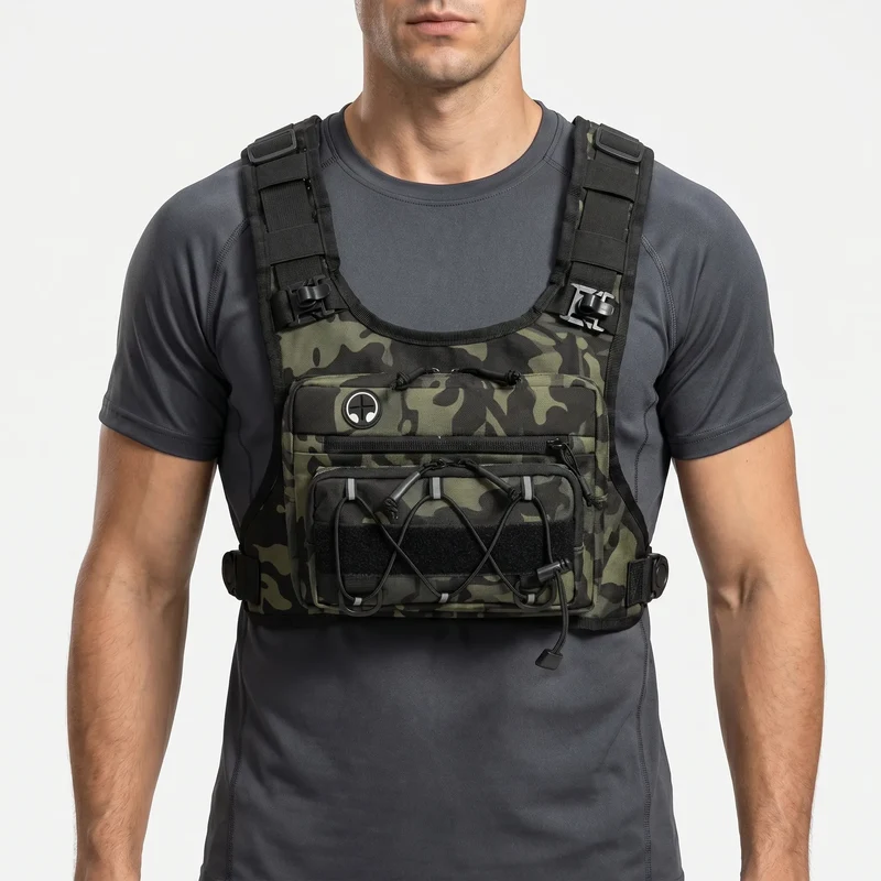 Hardloopvest met Opbergvakken voor Telefoon Sleutels Drinkfles Verstelbare Sporttas Running Hydration Vest | Sansoti