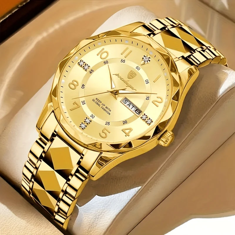 Multifunctioneel Sporthorloge Heren Waterdicht 50m Chronograaf Alarm Dual Display Quartz Polshorloge | Sansoti