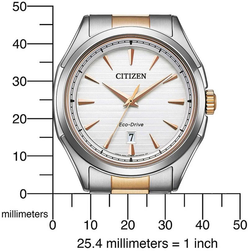 Citizen AW1756-89A Uhr • Zweifarbiges Band • Faltschließe