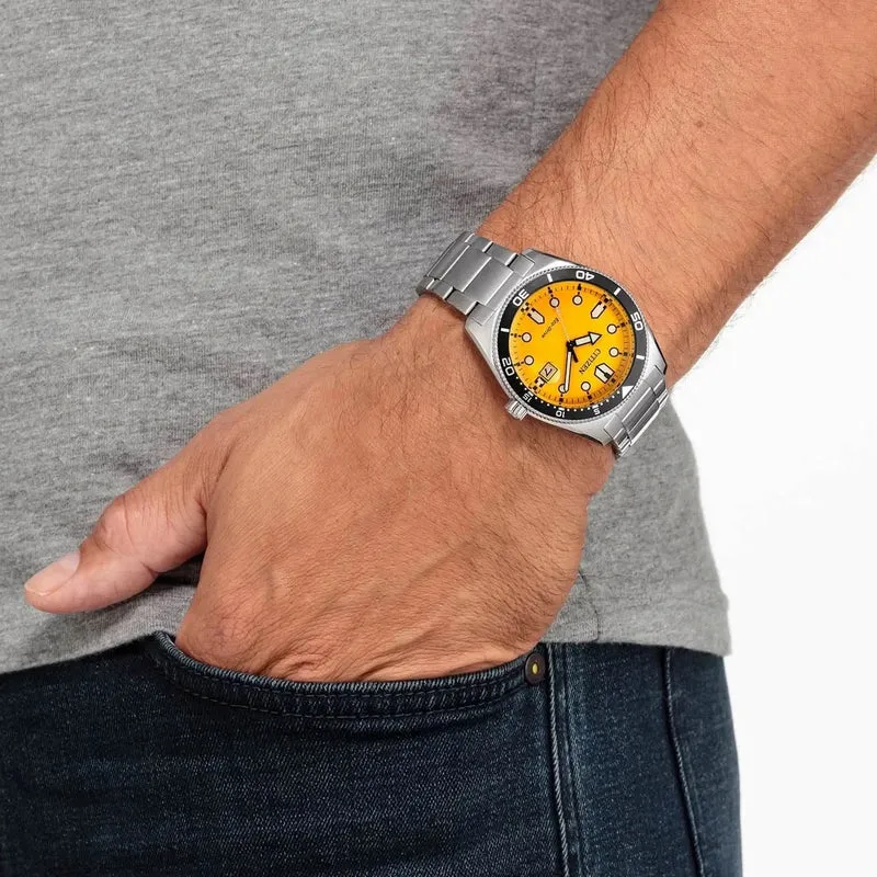Citizen AW1760-81Z Uhr • Solar-Quarz • Gelbes Zifferblatt