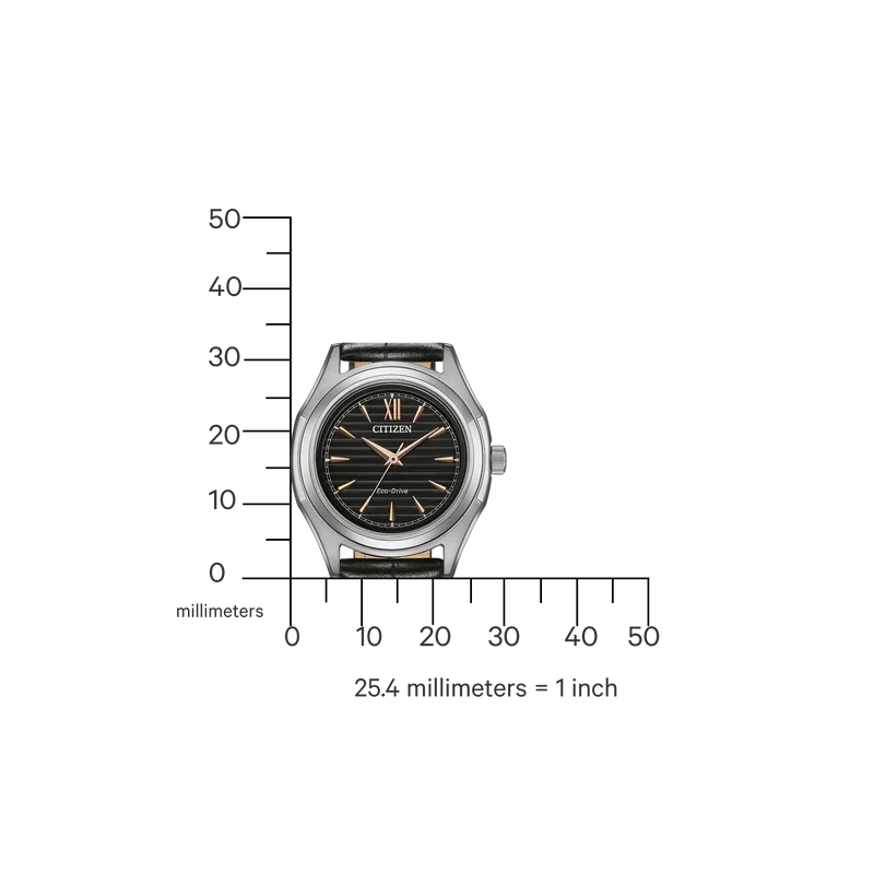 Citizen FE2110-14E Damenuhr • Eco-Drive • Lederarmband