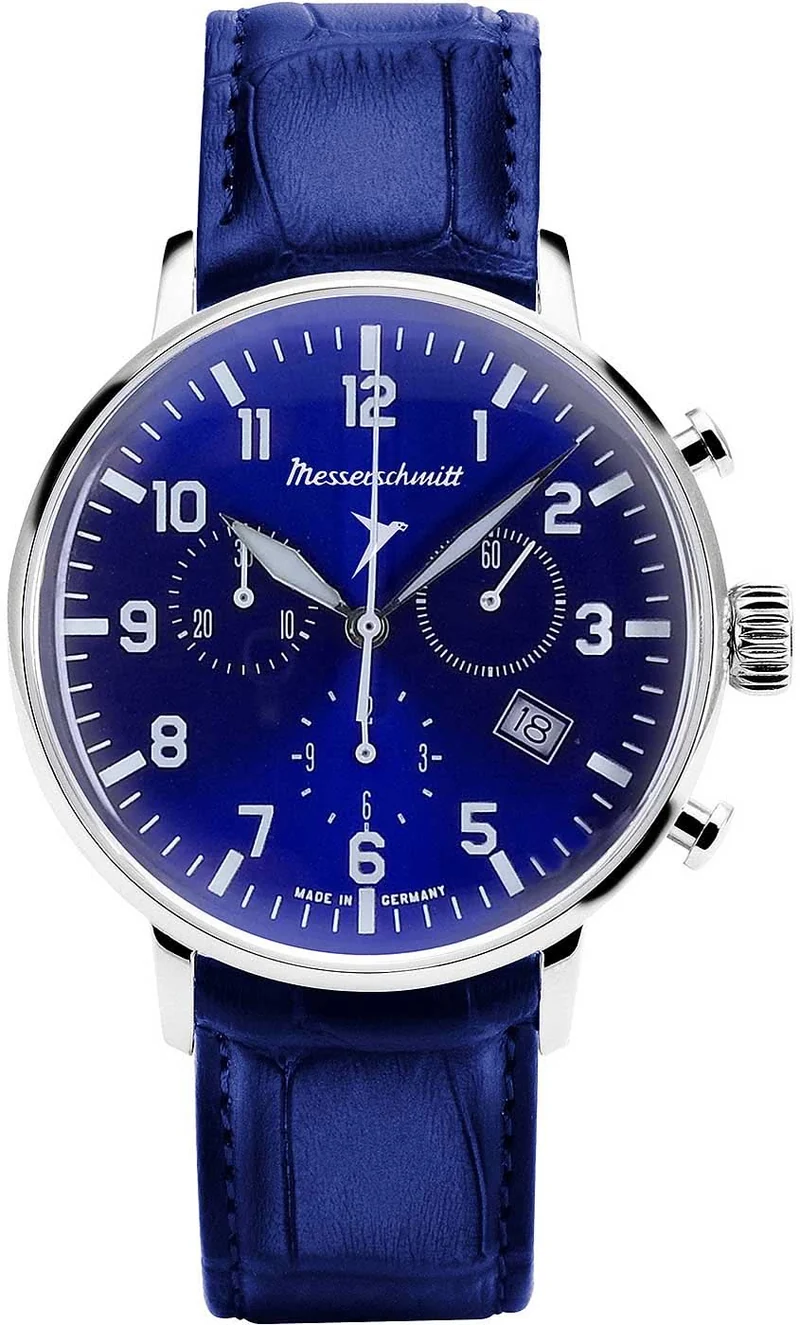 Messerschmitt ME-4H168L Herrenuhr • Made in Germany • Chrono