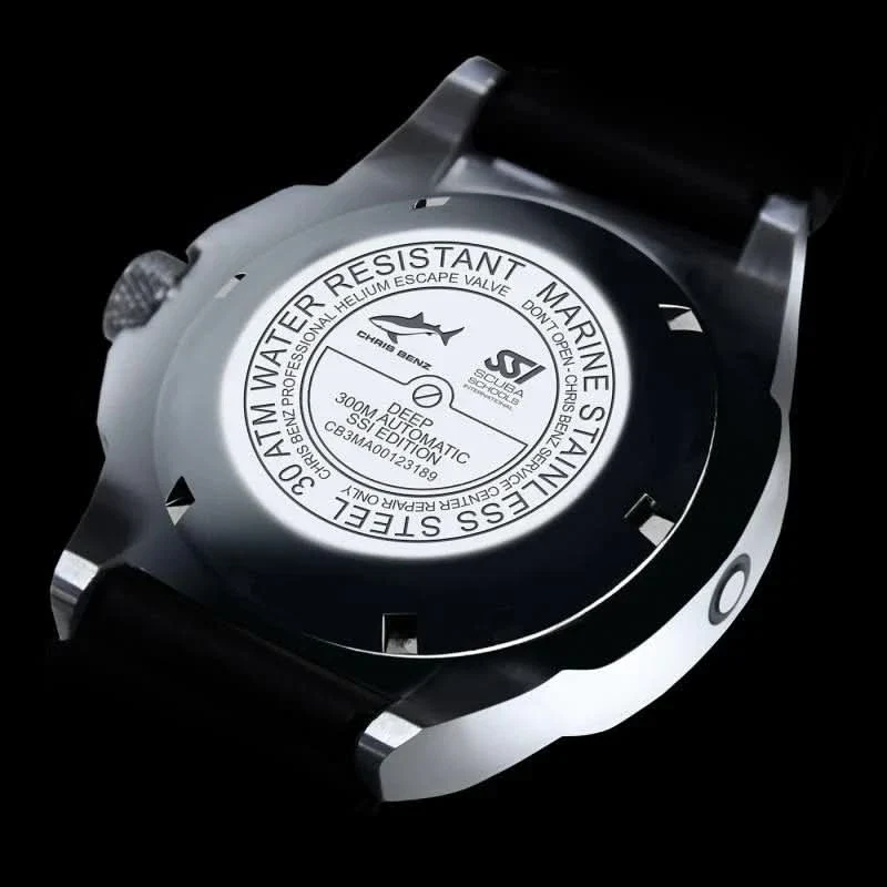 Chris Benz Deep CB-300A-SSI-KBS Herrenuhr • 300m Wasserdicht • Saphirglas