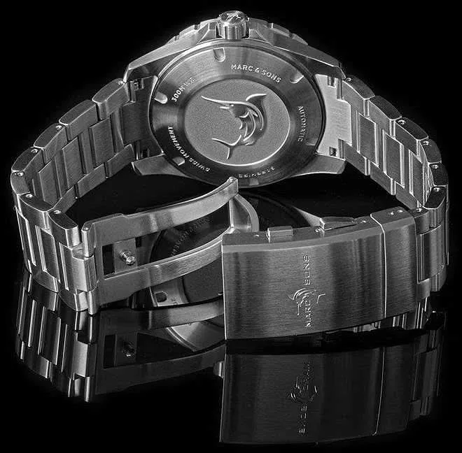 Marc and Sons Military Diver MSD-050-01-S Herrenuhr • 500m