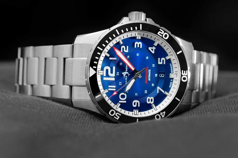 Marc and Sons Professional Diver MSD-050-09-S Herrenuhr • Sellita SW200 • 30 ATM