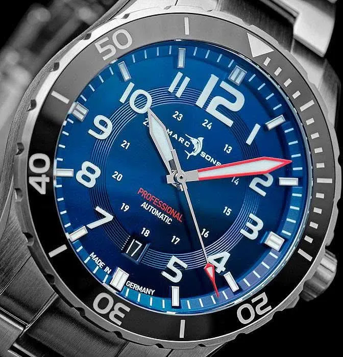 Marc and Sons Sport Professional MSD-050-02-S Herrenuhr • 300m wasserdicht • Sellita SW200