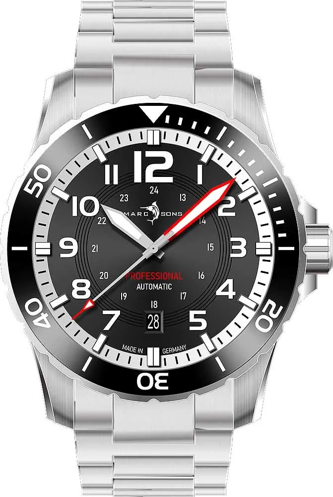 Marc and Sons Sport Professional MSD-050-05-S Herrenuhr • 300m Wasserdicht • Sellita SW200-1