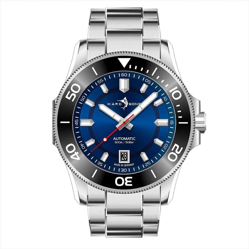 Marc and Sons Classic Diver MSD-051-02-S Herrenuhr • Schweizer Sellita Werk • Saphirglas