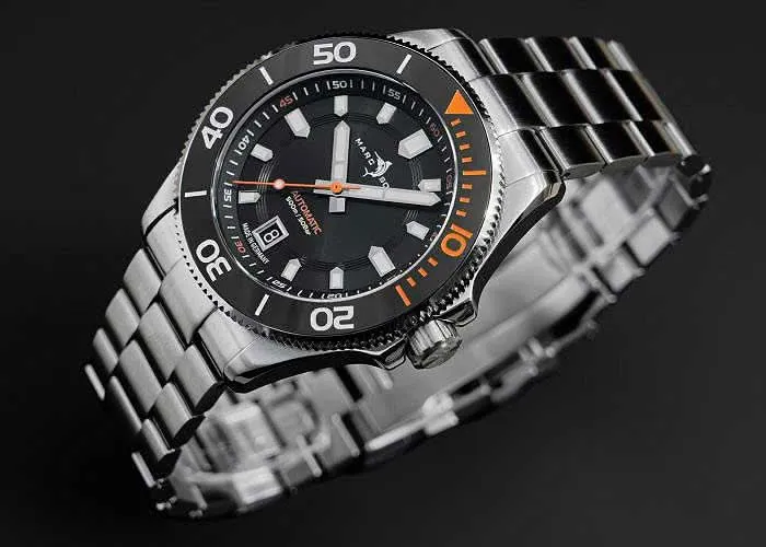 Marc and Sons Classic Diver MSD-051-03-S Herrenuhr • 500m • Sellita