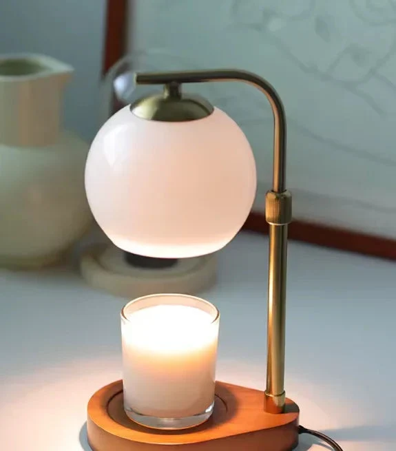 Kaarsverwarmer Lamp Tafellamp Zonder Vlam 33cm Modern Design | Sansoti
