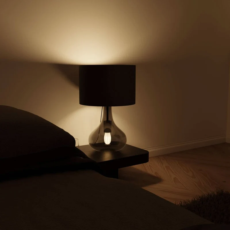 Tafellamp Up Downlight Rookglas Anthrazit E27 Modern Design 52cm | Sansoti