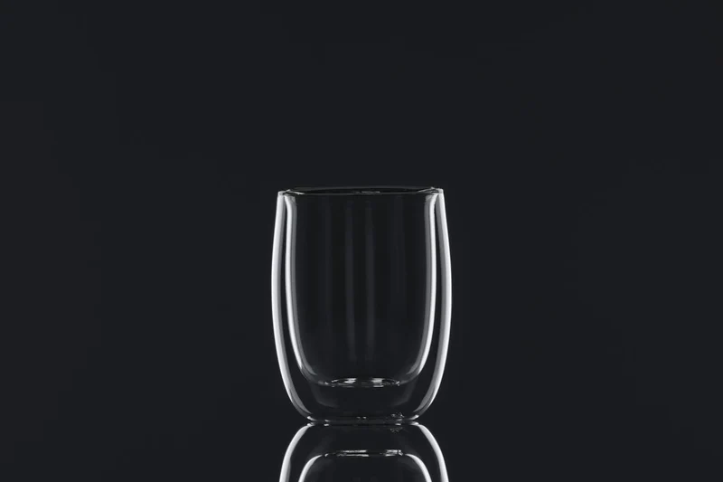 Koffiekopjes Glas Transparant 2 Stuks Modern Hittebestendig Ø7 Ø8 | Sansoti