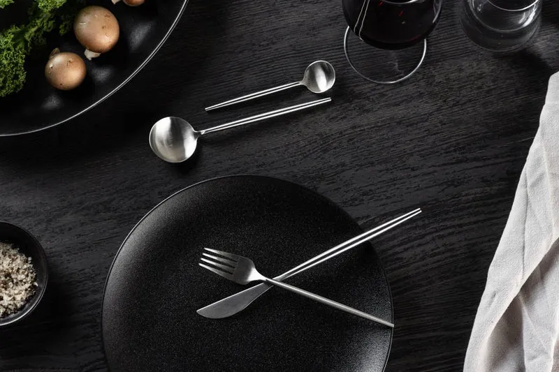 Bestekset 24 Delig Rvs Zilver Modern Tafelbestek Glanzend | Sansoti