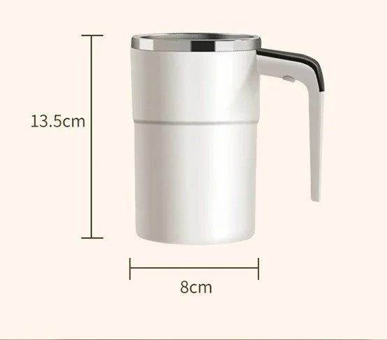 Zelfroerende Koffiemok Oplaadbaar Met Temperatuur Display RVS 320g | Sansoti