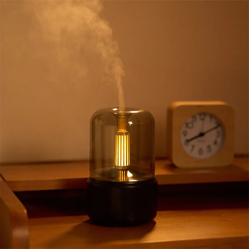 Luchtbevochtiger Ultrasoon Compact 120ml Met LED Verlichting Aroma Diffuser | Sansoti