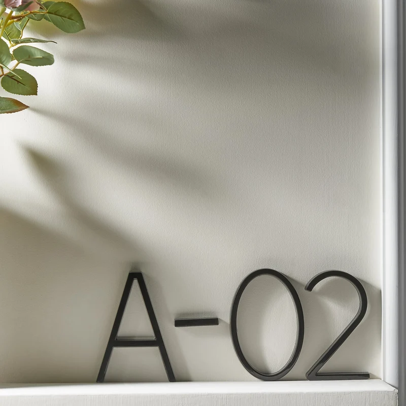 Huisnummer Zwart Metaal 20cm Modern Zinc Alloy Gevel | Sansoti