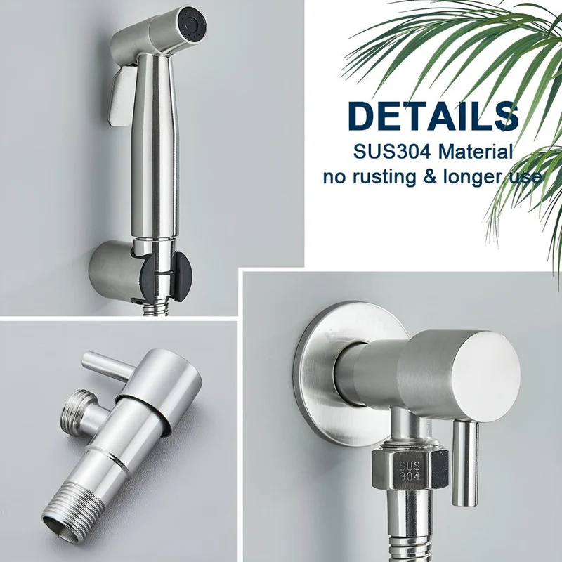 Bidet Douche Set RVS 304 Wandmontage Toilet Hygiëne Spray | Sansoti