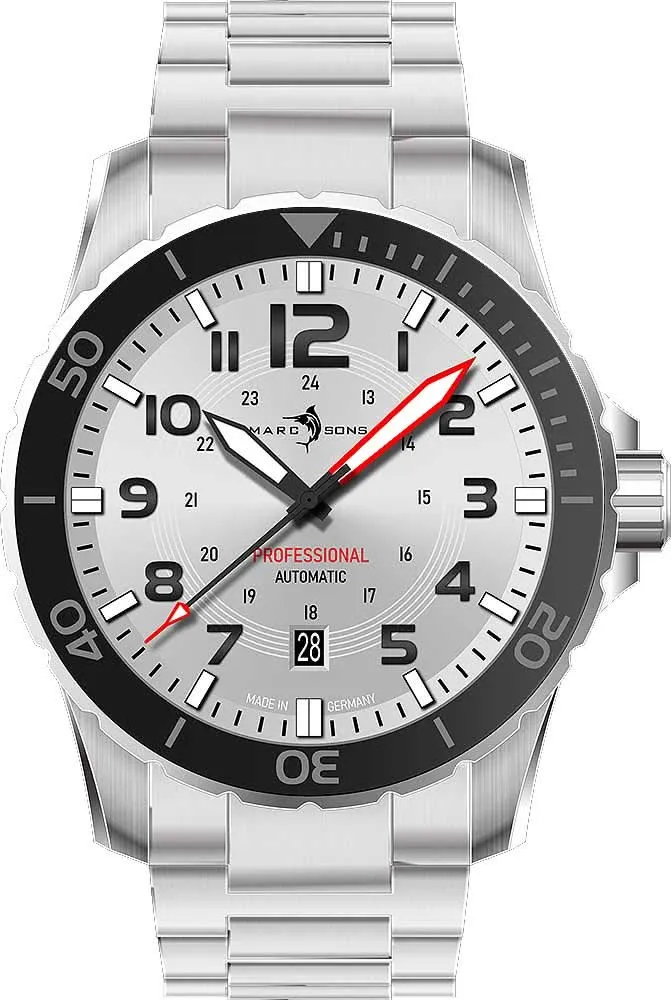 Marc & Sons Professional Diver MSD-050-08-S Herrenuhr • 300m • Keramiklünette