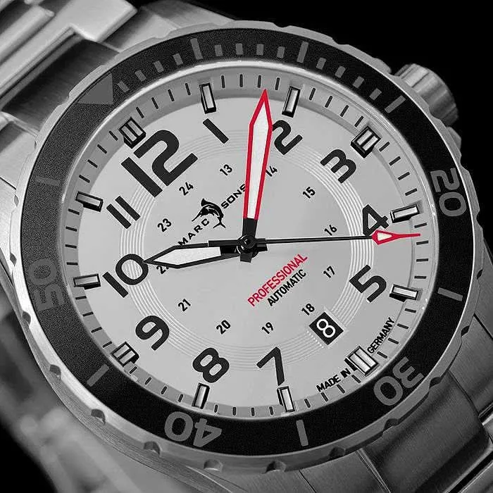 Marc & Sons Professional Diver MSD-050-08-S Herrenuhr • 300m • Keramiklünette